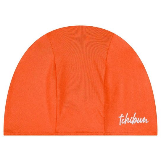 Maiô Natação Infantil com Touca Proteção UV50+ Laranja Neon Kamylus