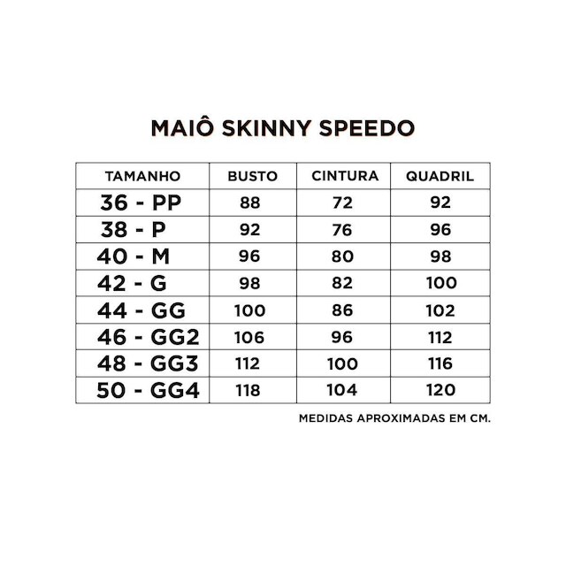 Maiô Natação Speedo Skinny Alça Fina Costas Aberta