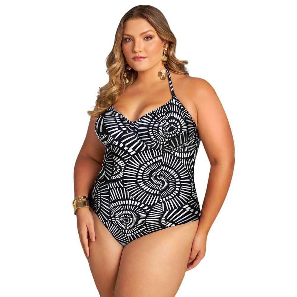 Maiô Plus Size Meia Taça Dilady Banho de Mar 621530