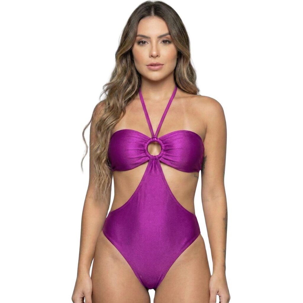 Maiô Uv Suplex com Bojo Liso Bella Fiore Body Basico Para Piscina Confortavel Moda Praia Feminina