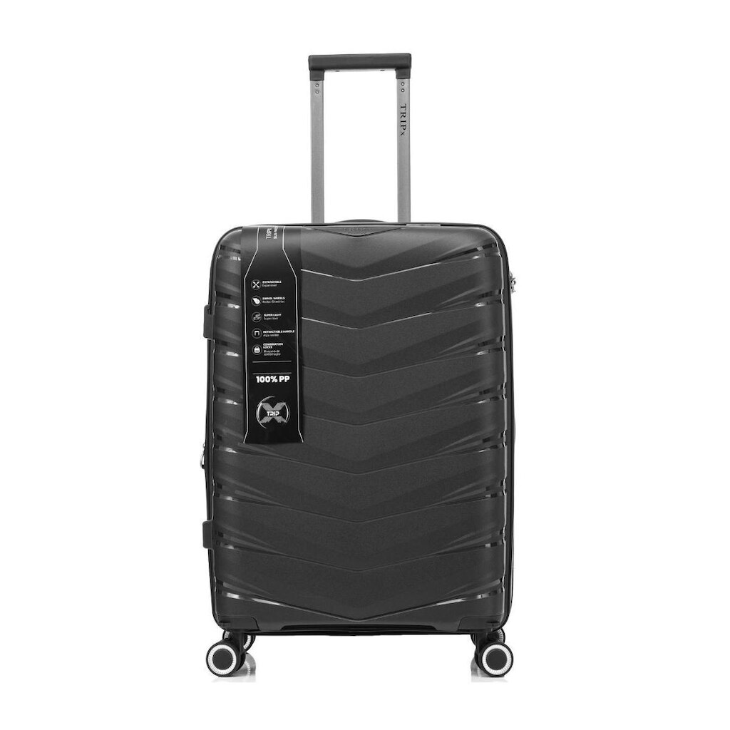 Mala Bordo Expansível Cadeado TSA Original Antifurto Padrão ANAC Rodas Duplas 360° Removíveis