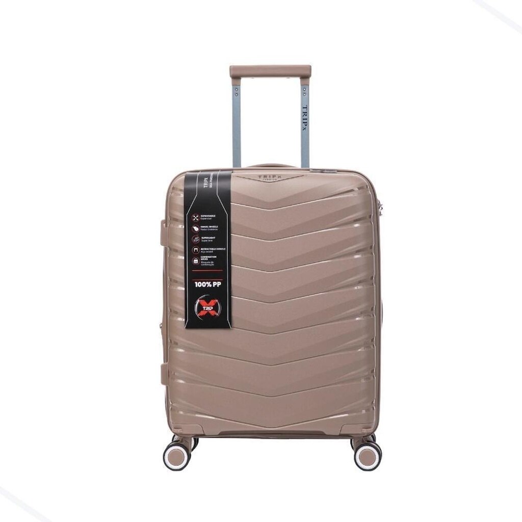 Mala Bordo Expansível Cadeado TSA Original Antifurto Padrão ANAC Rodas Duplas 360° Removíveis