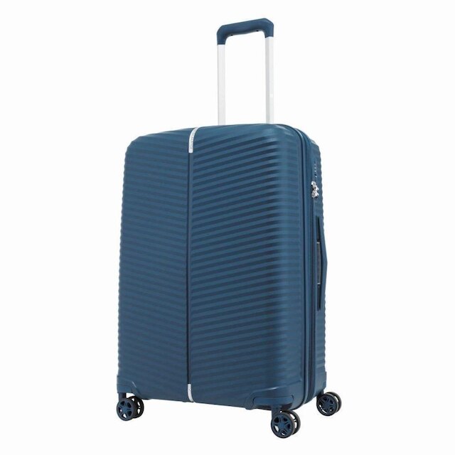Mala de Bordo Pequena para Viagem Expansível em Polipropileno Samsonite Varro Cadeado TSA Marinho