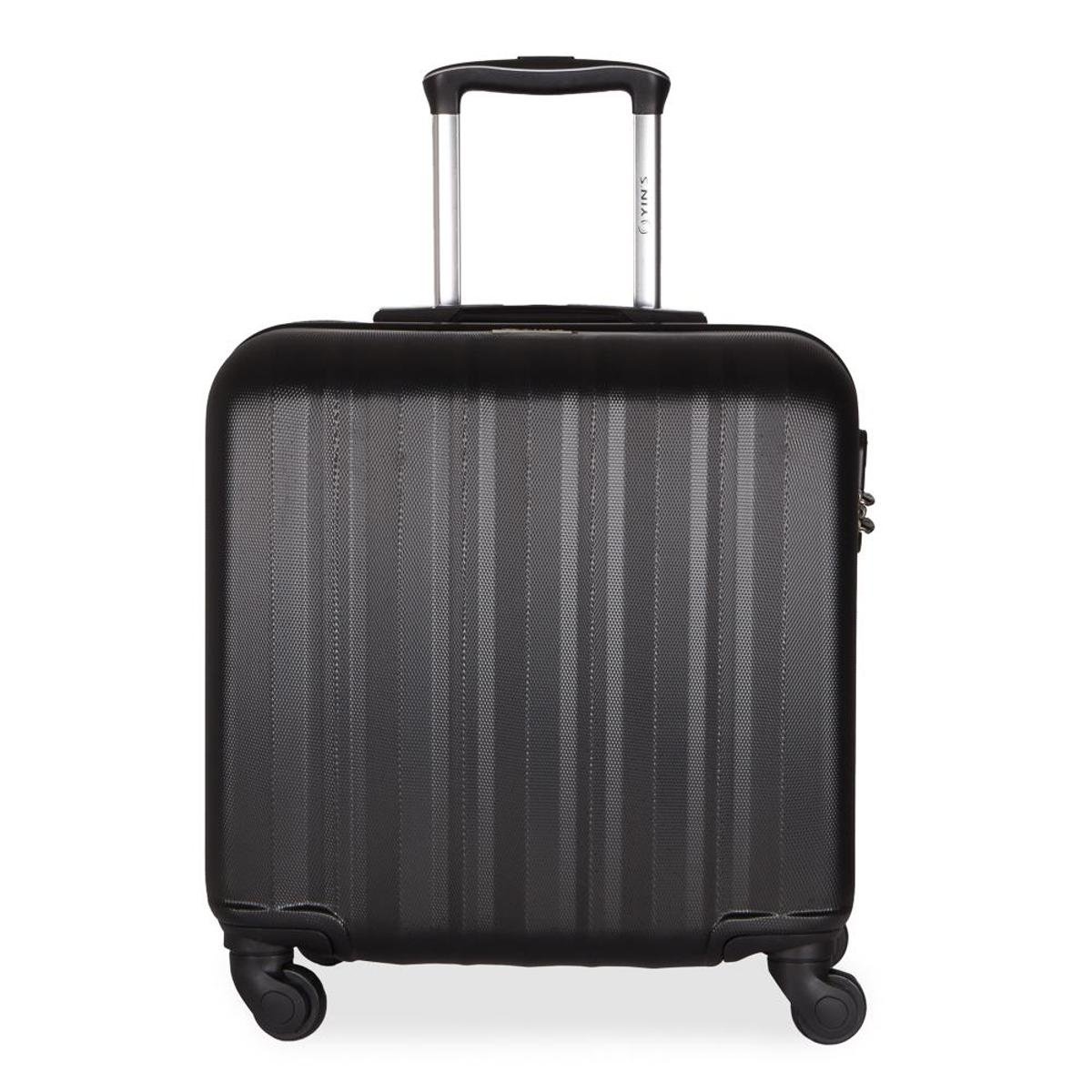 Mala de Bordo Piloto Aviador para Viagem em ABS Rodinha Giro 360º e Cadeado Integrado Yins - Preto Menor preço em Mala de Bordo Piloto Aviador para Viagem em ABS Rodinha Giro 360º e Cadeado Integrado Yins - Preto