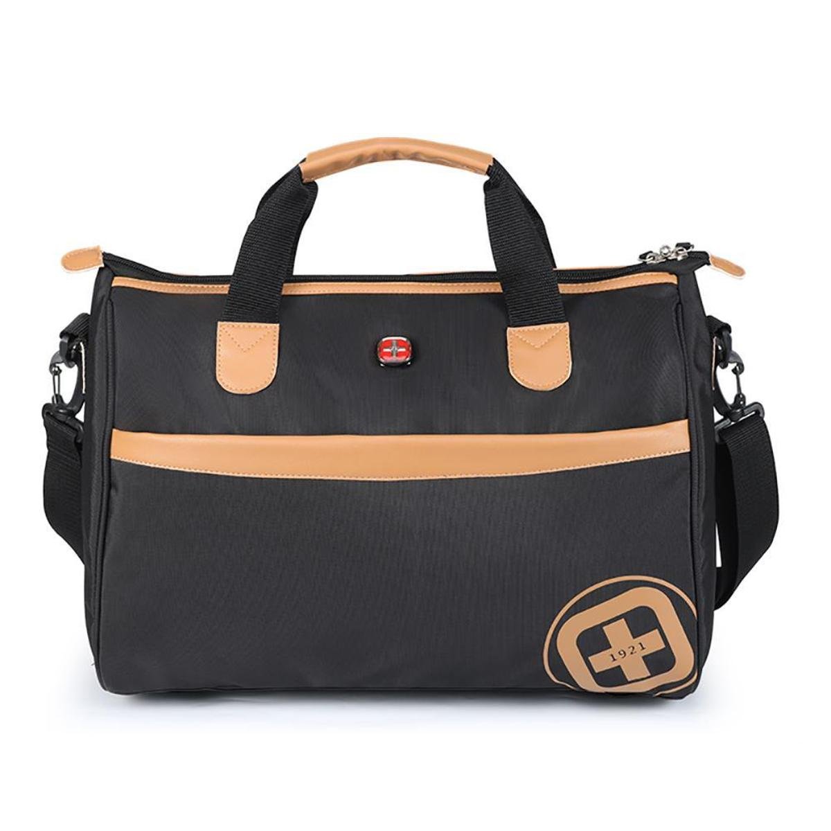 Mala de Mão Bolsa Transversal Notebook Viagem Academia Crossgear Preta - Preto Menor preço em Mala de Mão Bolsa Transversal Notebook Viagem Academia Crossgear Preta - Preto