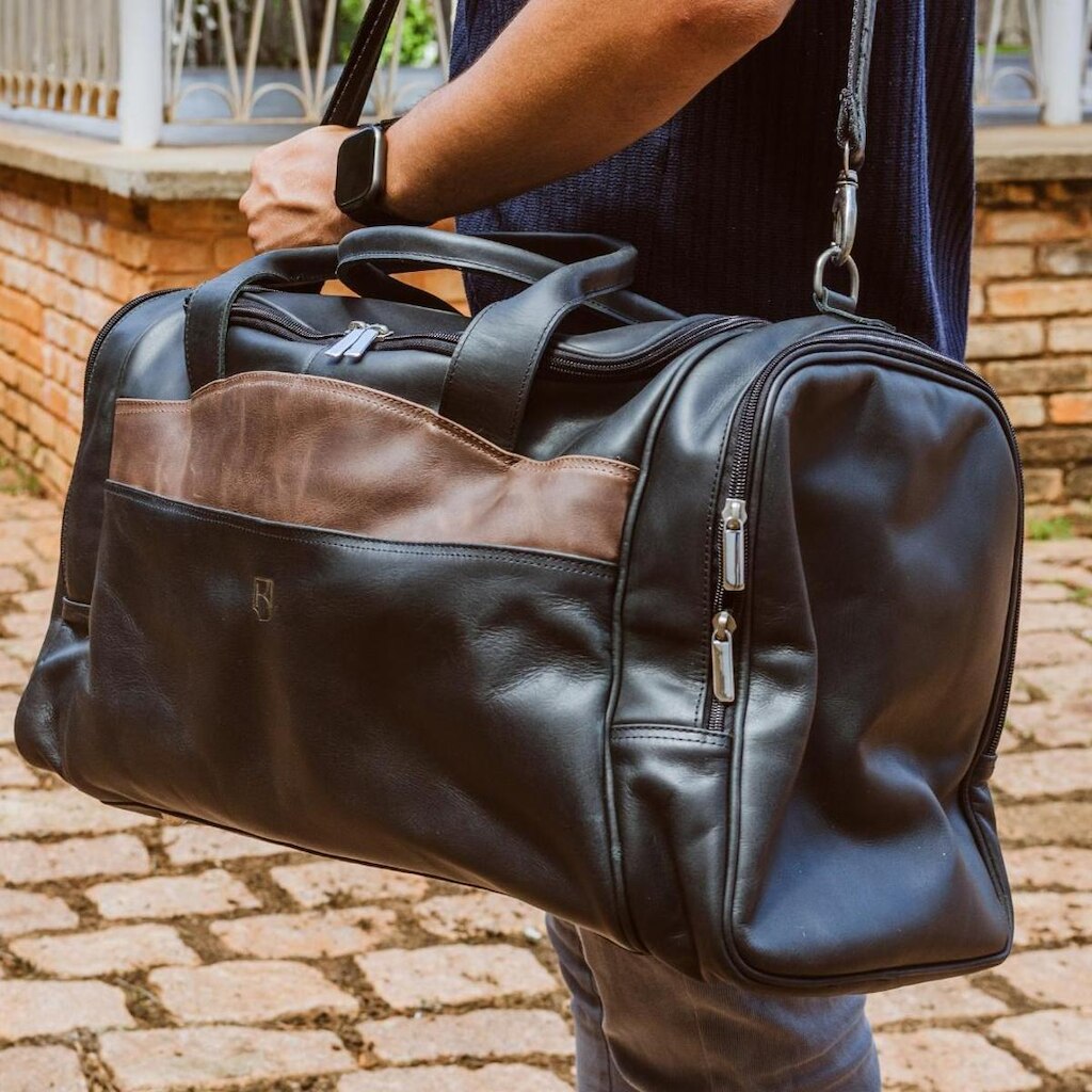 Mala de Viagem Bolsa de Mão Executiva Couro Legítimo
