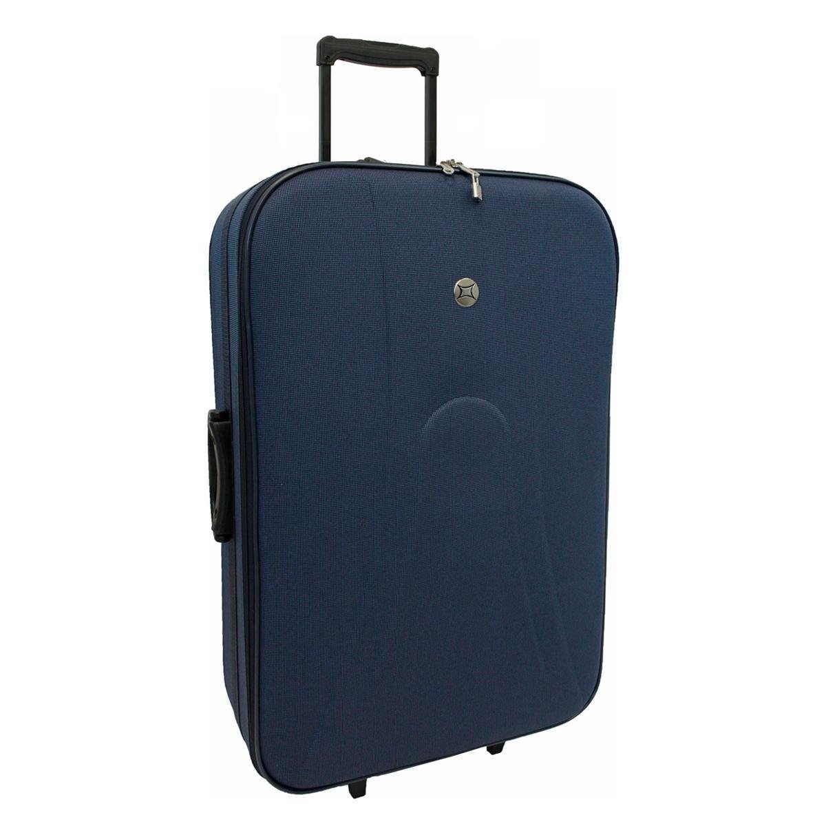 Mala de Viagem Média com Rodas Fixas Tecido Parma Cruzeiro Azul - Azul Escuro Menor preço em Mala de Viagem Média com Rodas Fixas Tecido Parma Cruzeiro Azul - Azul Escuro