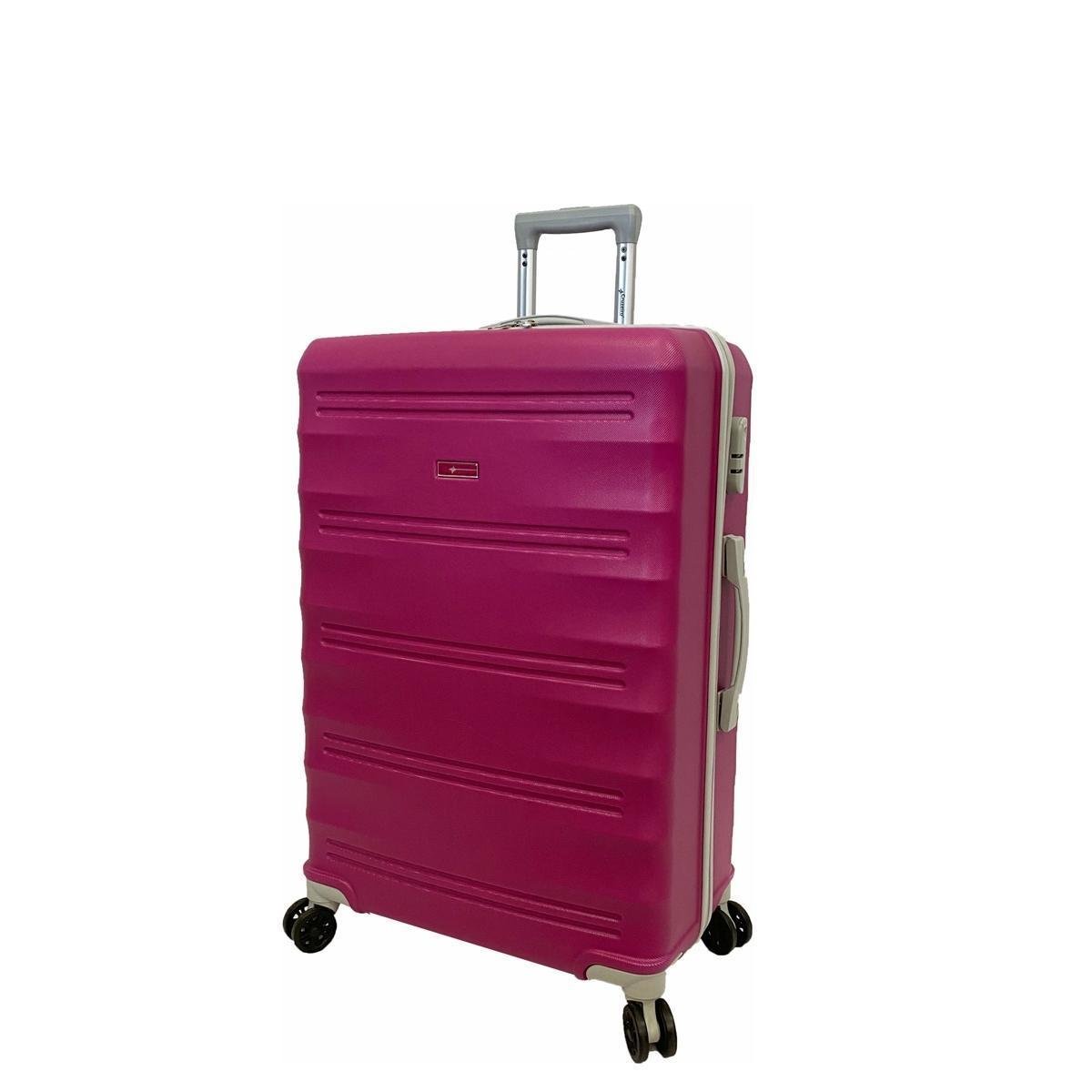Mala de Viagem Pequena com Rodas Giro 360° Rígida Viena Cruzeiro Roxa ...