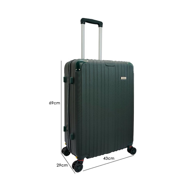 MALA DE VIAGEM RÍGIDA 4 RODAS DUPLA 360° ABS - CHX