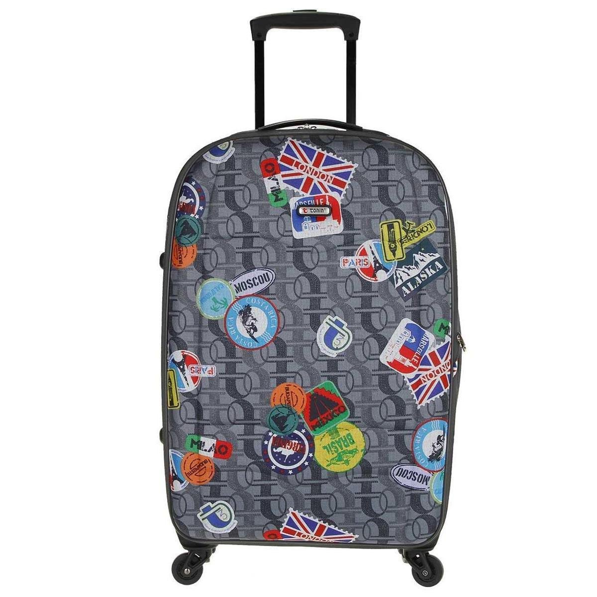 Mala G Linha Tonin Viaggio - Cinza Menor preço em Mala G Linha Tonin Viaggio - Cinza