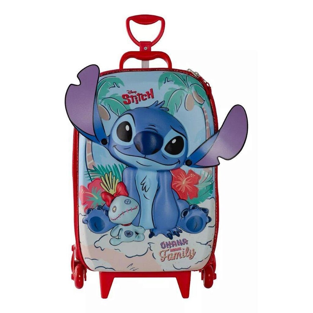 Mala Infantil MaxToy Stitch Praia 3D
