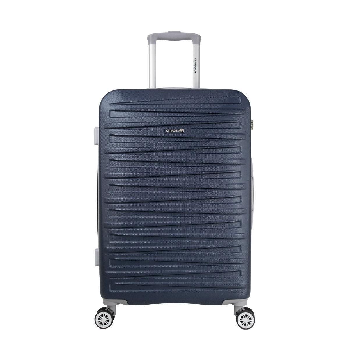 Mala Média 23 kg Rígida Rodas Giro 360º Oslo Stradda AZUL MARINHO M - Azul Menor preço em Mala Média 23 kg Rígida Rodas Giro 360º Oslo Stradda AZUL MARINHO M - Azul