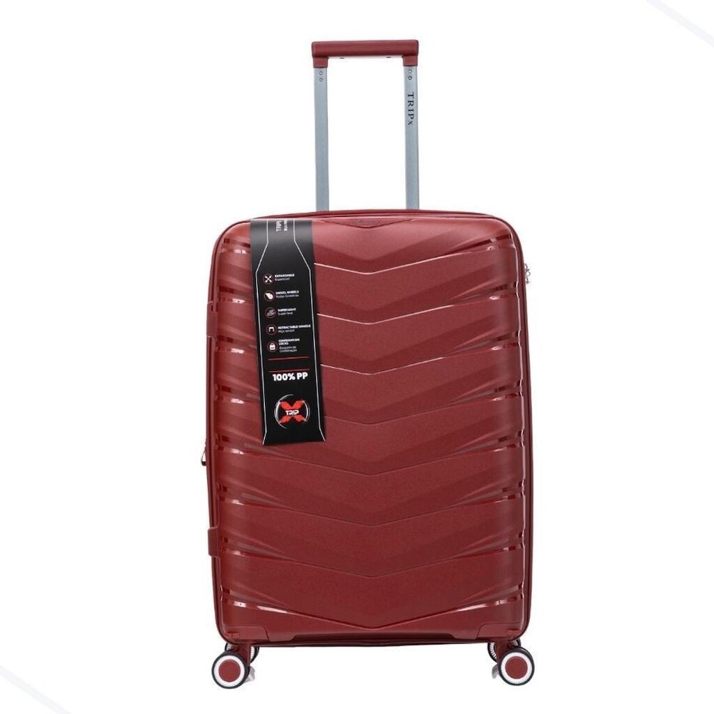 Mala Média Expansível Cadeado TSA Original Antifurto Padrão ANAC Rodas Duplas 360° Removíveis
