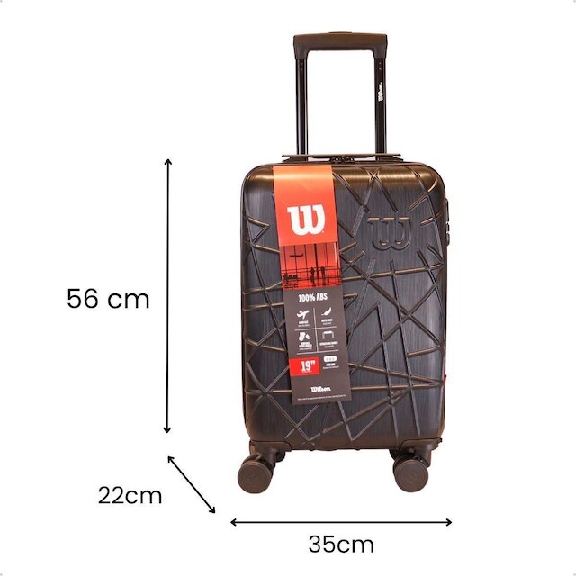 Mala Viagem Bordo Rodas Giro 360 Resistente 10kg Wilson