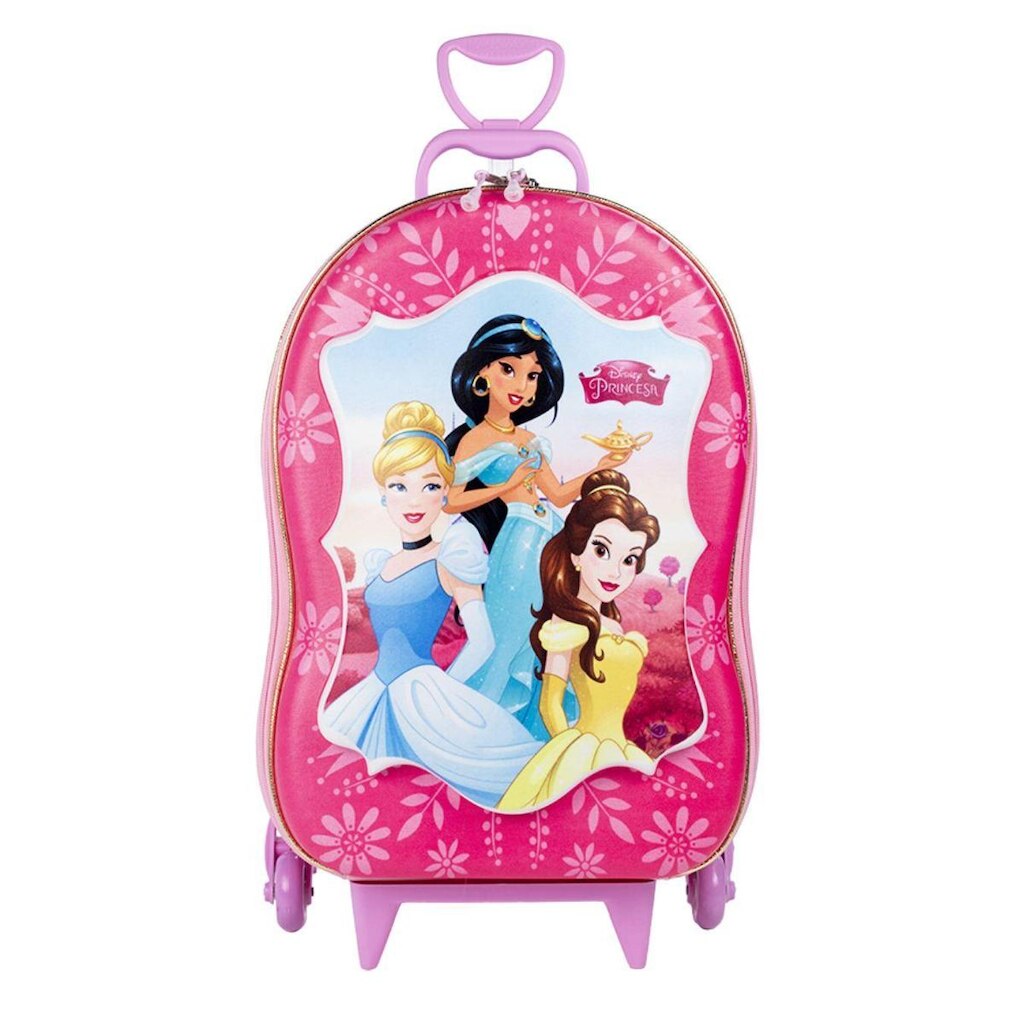 Mala Viagem Menina Mochila Rigida Infantil Disney Princesas