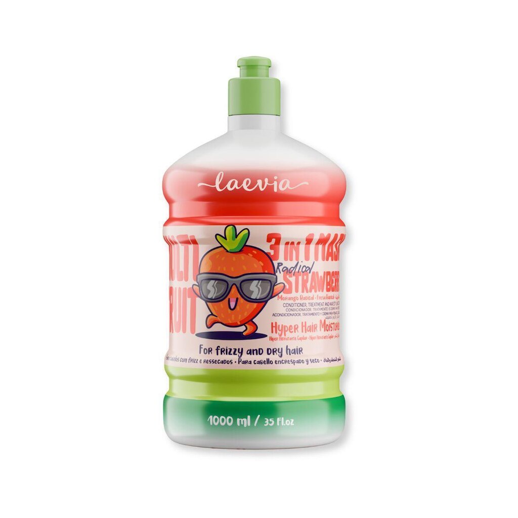 Máscara 3 em 1 Laevia Multi Fruit Morango Radical 1L