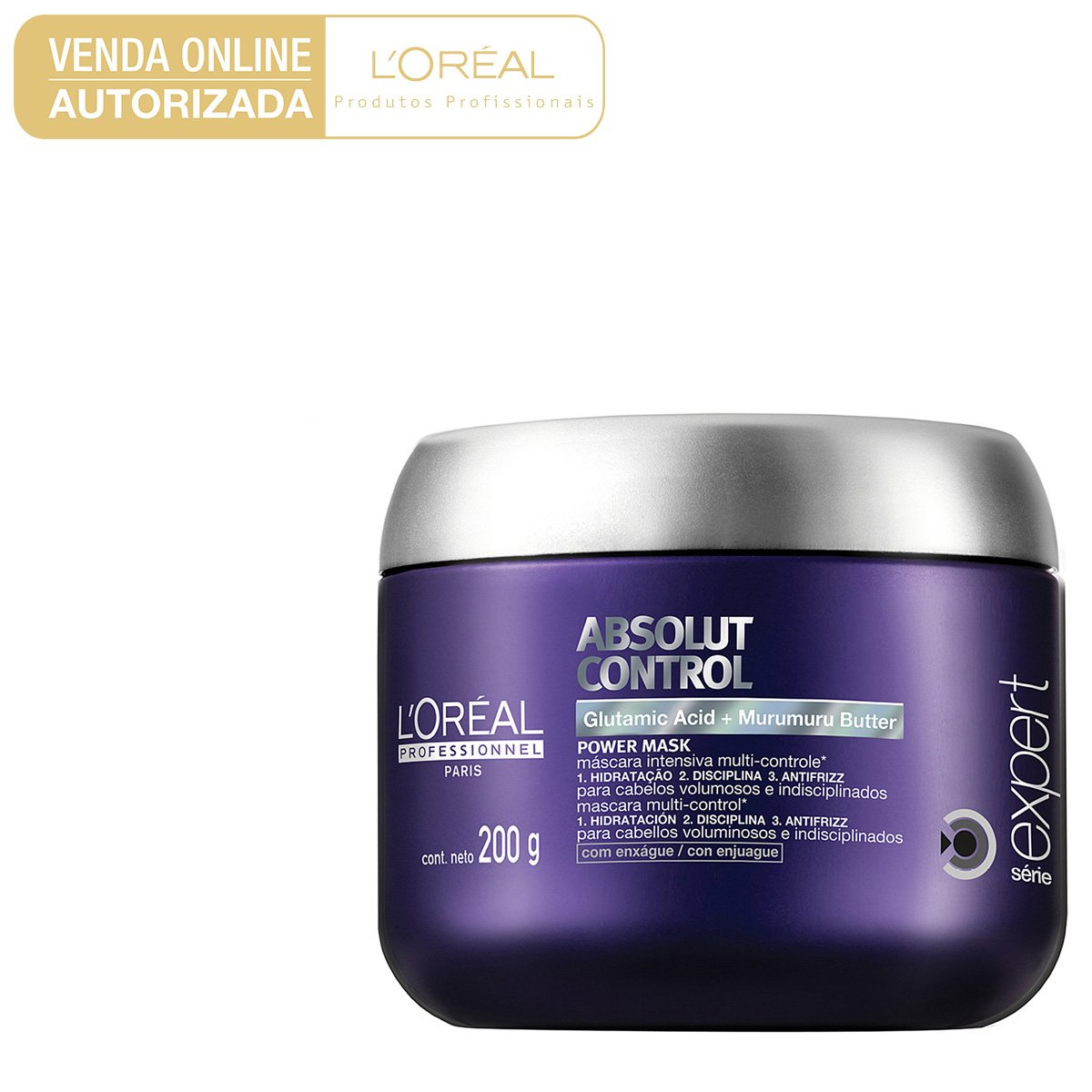Máscara de Tratamento L'Oréal Professionnel Absolut Control 200g - Incolor Menor preço em Máscara de Tratamento L'Oréal Professionnel Absolut Control 200g - Incolor