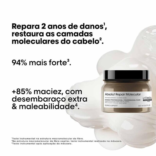 Máscara de Tratamento L'Oréal Professionnel Absolut Repair Molecular 150ml
