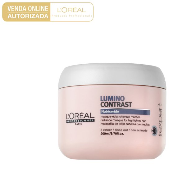 Máscara de Tratamento L'Oréal Professionnel Lumino Contrast 200g - Incolor