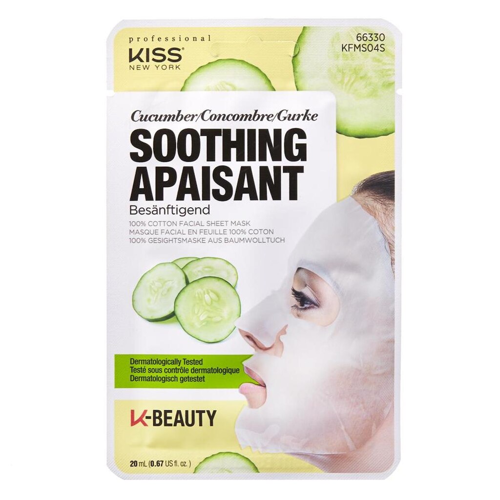 Máscara Facial Kiss NY - Pepino