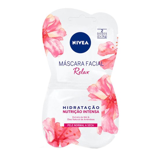 Máscara Facial Nivea Relax 2x7.5g - Incolor