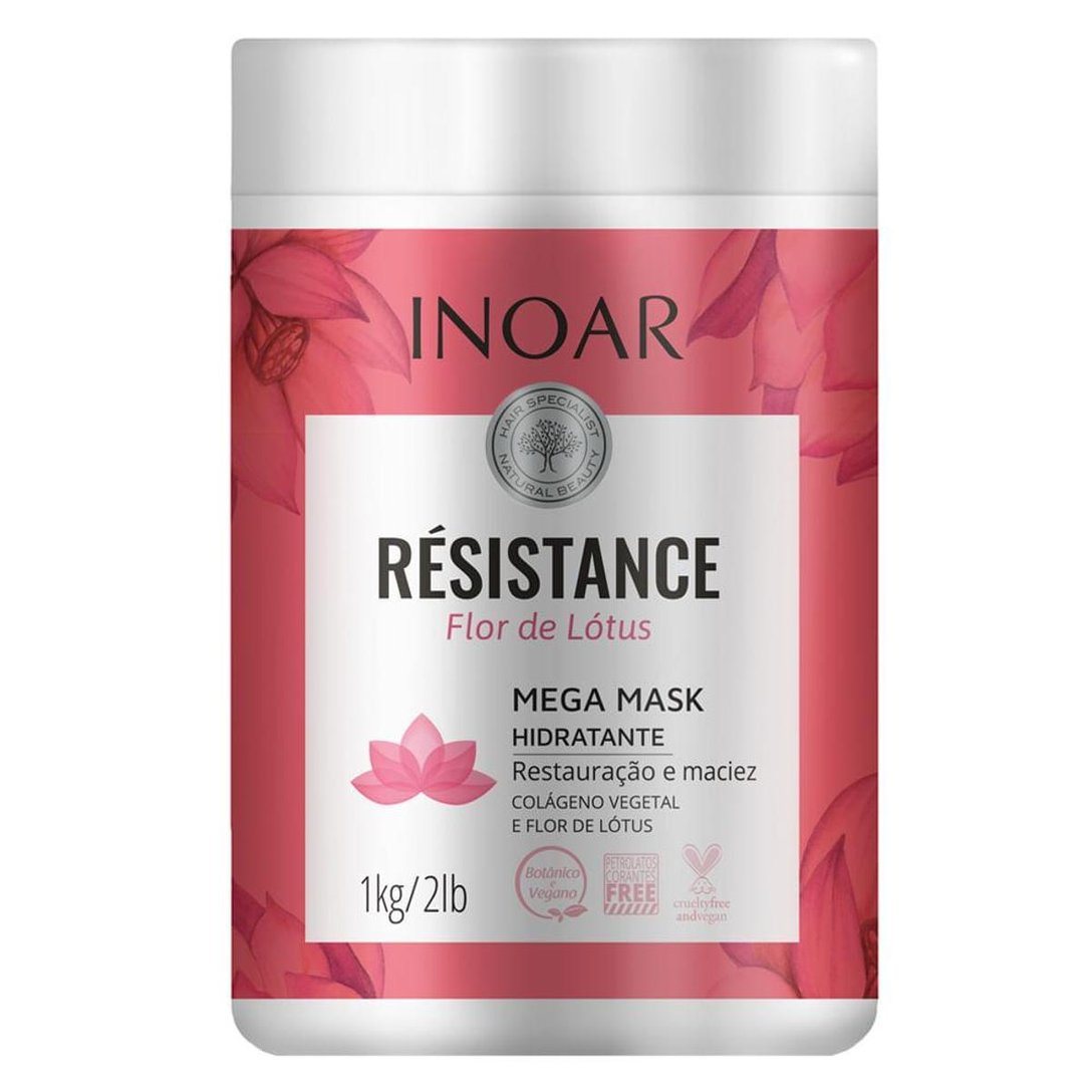 Máscara Inoar Résistance Flor de Lótus de Tratamento 1kg Incolor