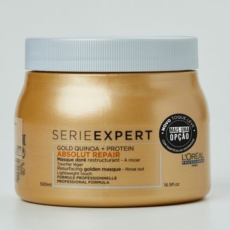 Máscara Light de Tratamento L'Oréal Professionnel Absolut Repair Gold Quinoa + Protein - 500ml