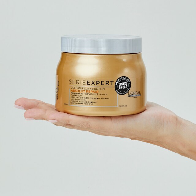 Máscara Light de Tratamento L'Oréal Professionnel Absolut Repair Gold Quinoa + Protein - 500ml