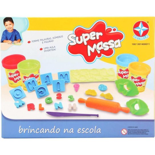 Massinha Super Massa - Brincando na Escola - Estrela - Incolor
