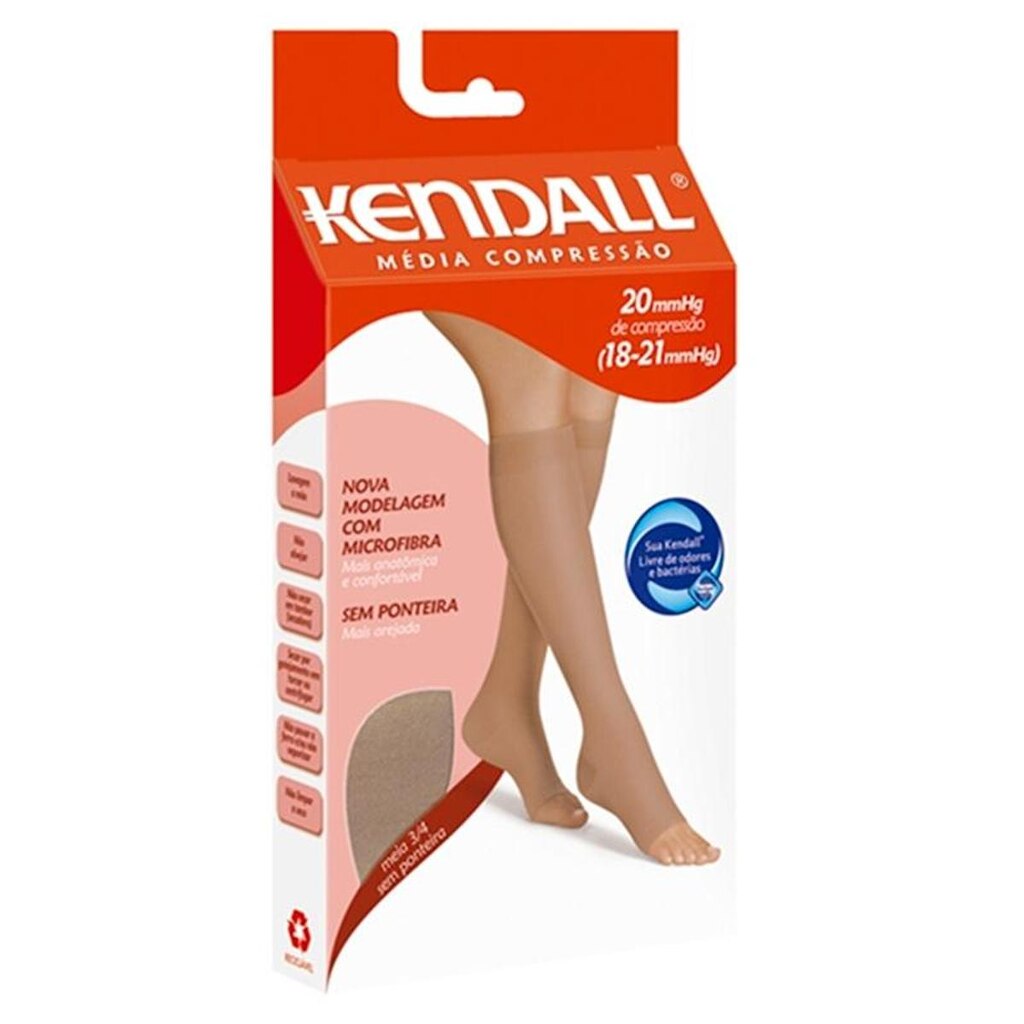 Meia 3/4 Kendall Média Compressão Feminina