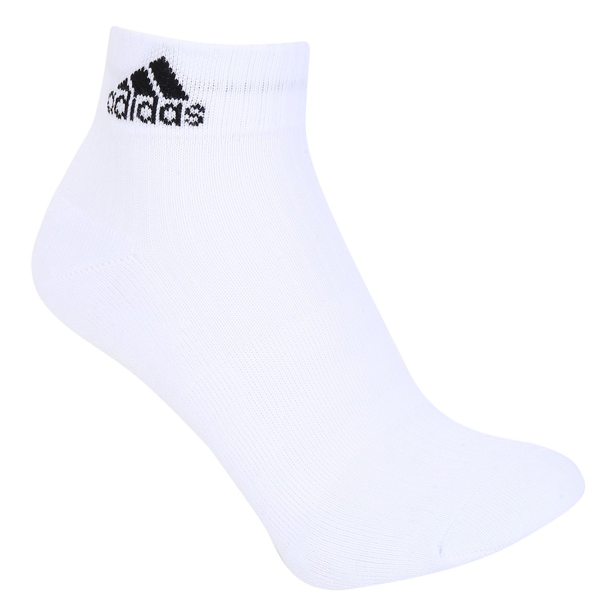 Meia Adidas Cano Médio Cushion 3S Pacote c/ 3 Pares - Branco Menor preço em Meia Adidas Cano Médio Cushion 3S Pacote c/ 3 Pares - Branco
