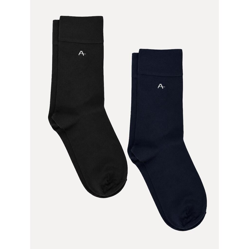 Meia Aramis Masculina Tech Azul Marinho Preta Kit 2 Pares
