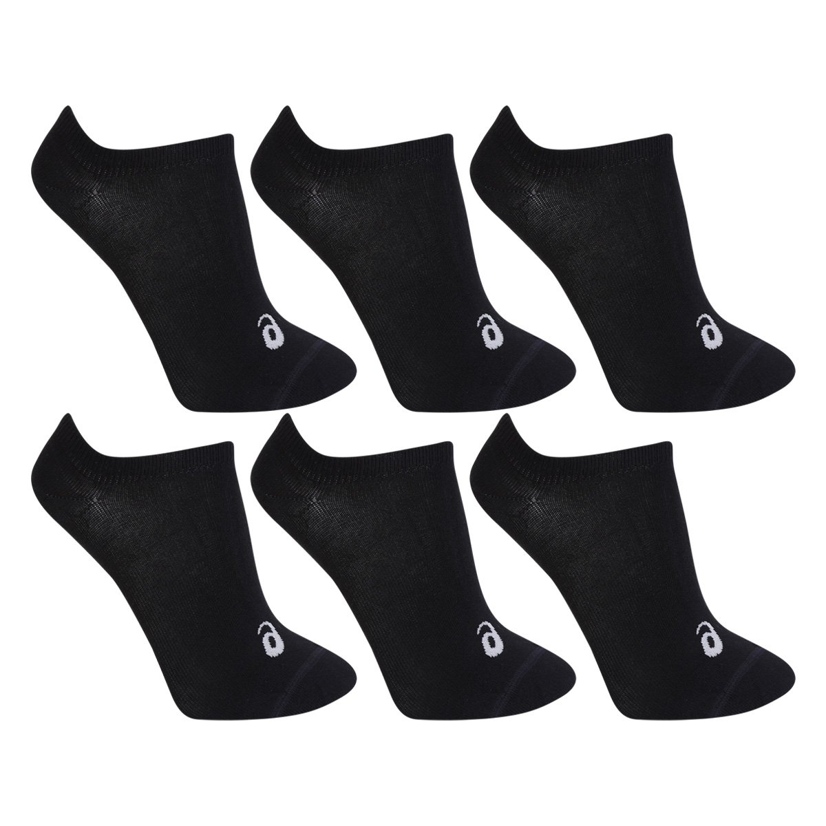 Meia Asics Sem Cano Performance c/ 6 Pares - Preto Menor preço em Meia Asics Sem Cano Performance c/ 6 Pares - Preto