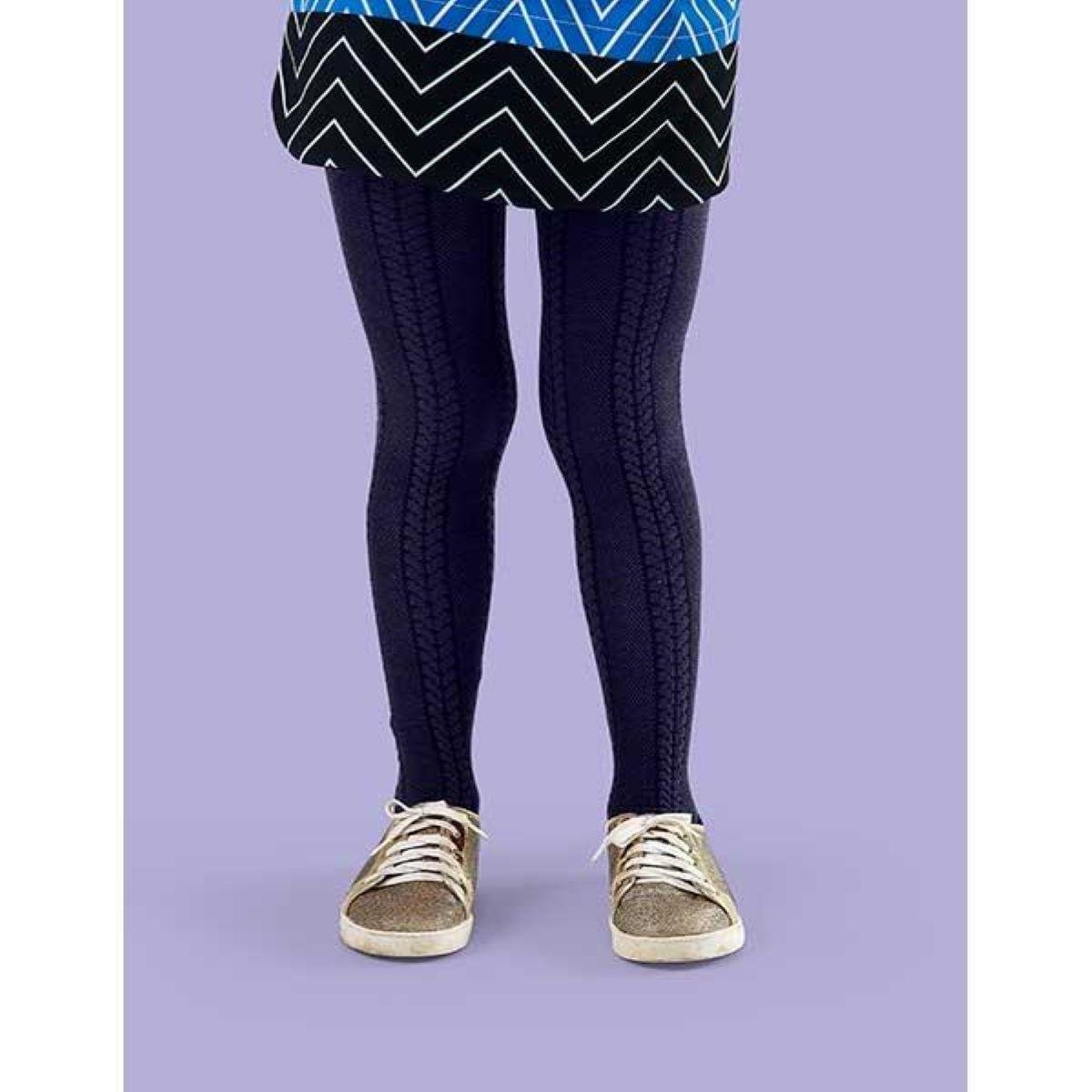 Meia Calça Infantil Menina Algodão Textura Confortável - Marinho Menor preço em Meia Calça Infantil Menina Algodão Textura Confortável - Marinho