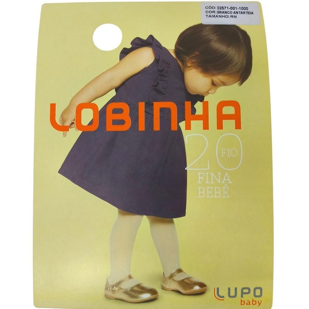 Meia Calça Infantil Menina Fina Casual Dia a Dia Fio 20 Lupo 02571-001