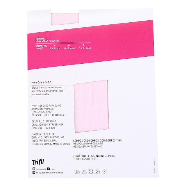 Meia Calça Infantil Trifil Fio 20