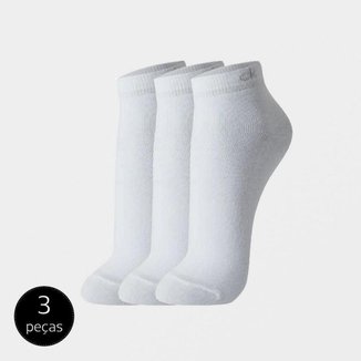 Meia Calvin Klein Cano Curto 3 Pares