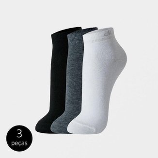 Meia Calvin Klein Cano Curto 3 Pares