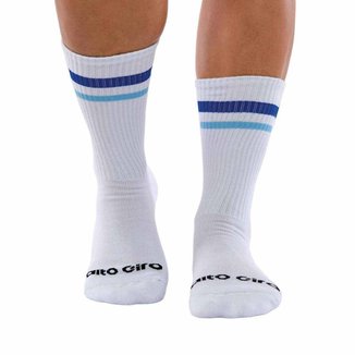 MEIA CANO ALTO LISTRAS 2214003-C0001 - BRANCO/AZUL 34/39