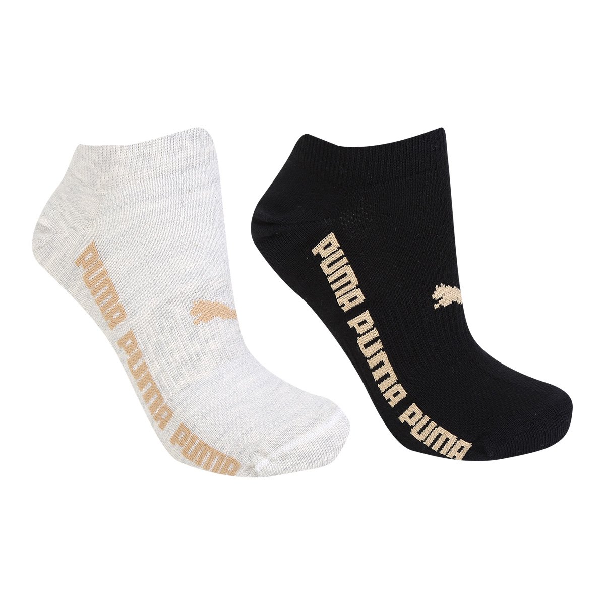 Meia Cano Curto Puma c/2 Pares - Preto+Bege é ruim? Meia Cano Curto Puma c/2 Pares - Preto+Bege é boa?