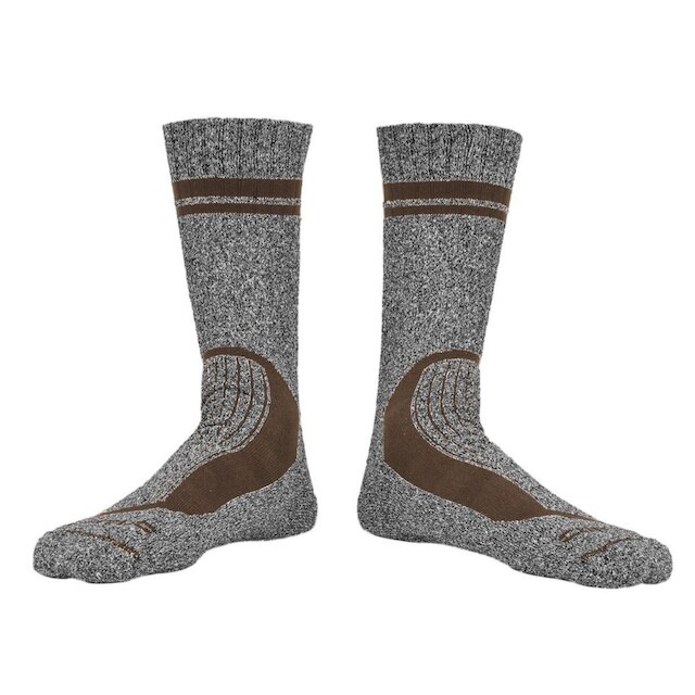 Meia Curtlo Trail Cinza E Marrom 40/44