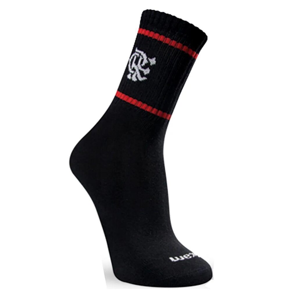 Meia Esportiva Cano Médio Flamengo Demillus Oficial 200514