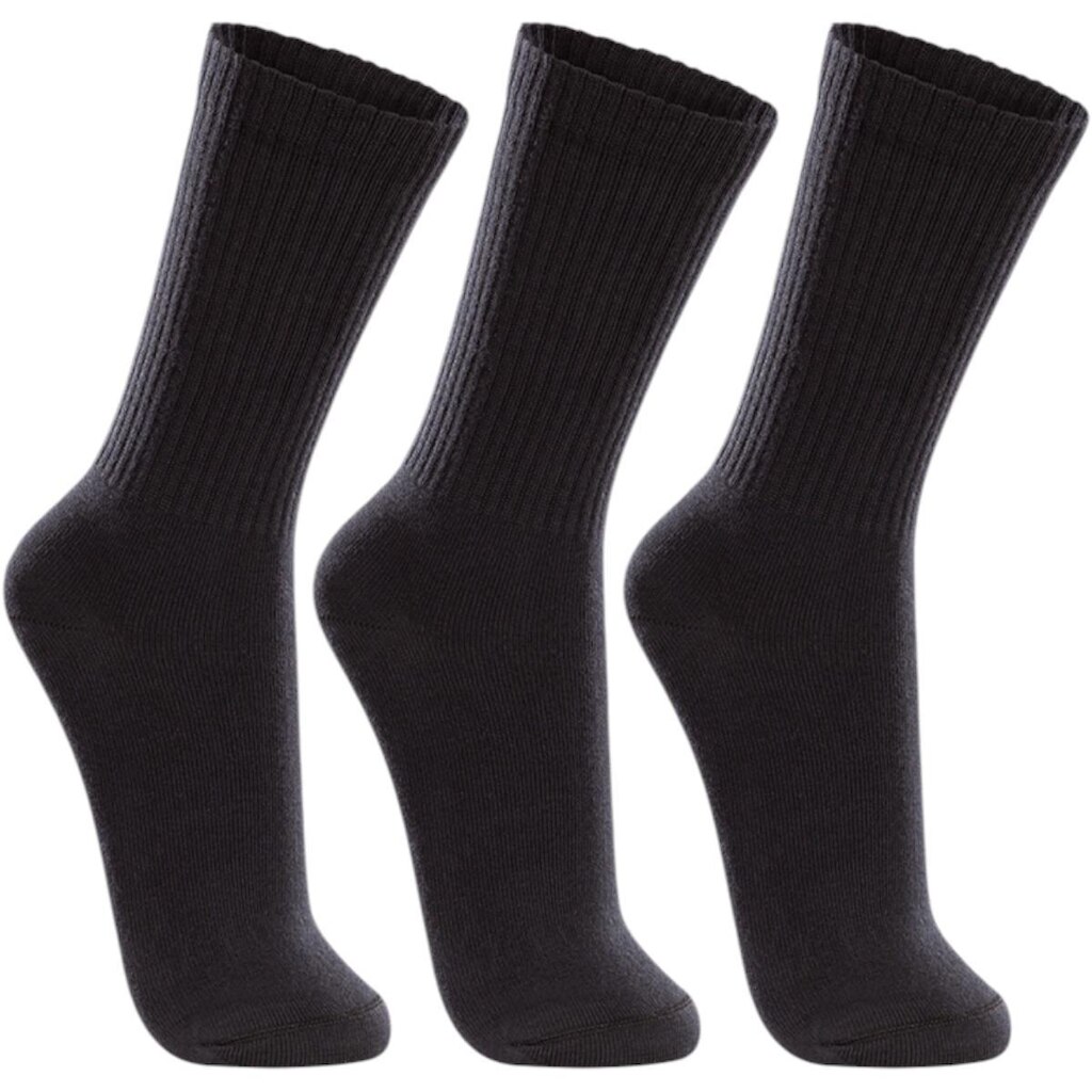 Meia Esportiva Kit 3 Pares Casual Dia a Dia Cano Alto em Algodão Conforto Lupo 03292-089