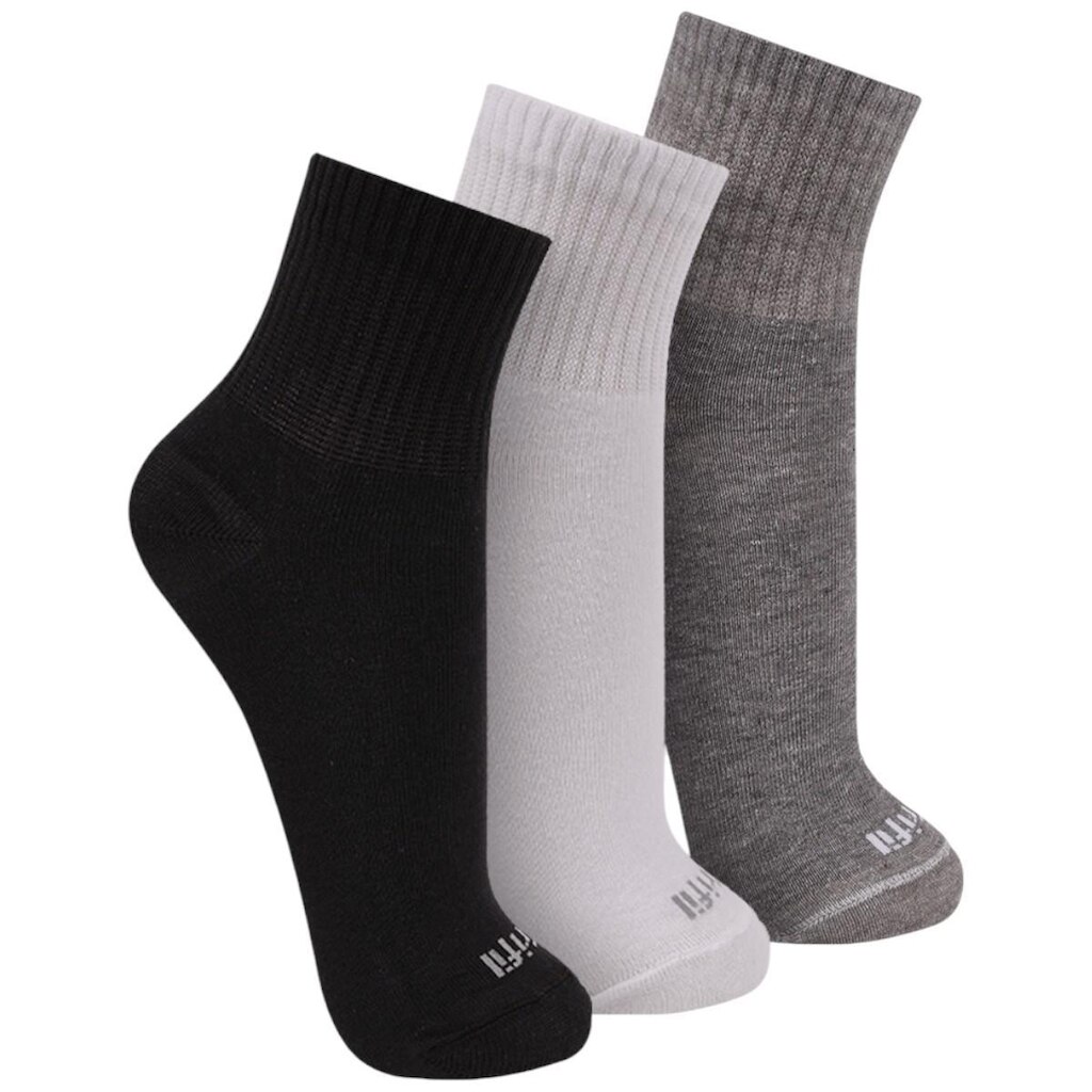 Meia Esportiva Kit 3 Pares Unissex Casual Dia a Dia Cano Curto Confortável Trifil T8011k
