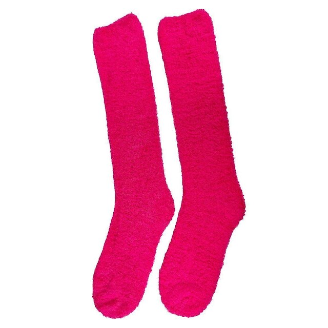 Meia Feminino Adulto 3/4 Cano Alto Longa Inverno Proteção Frio
