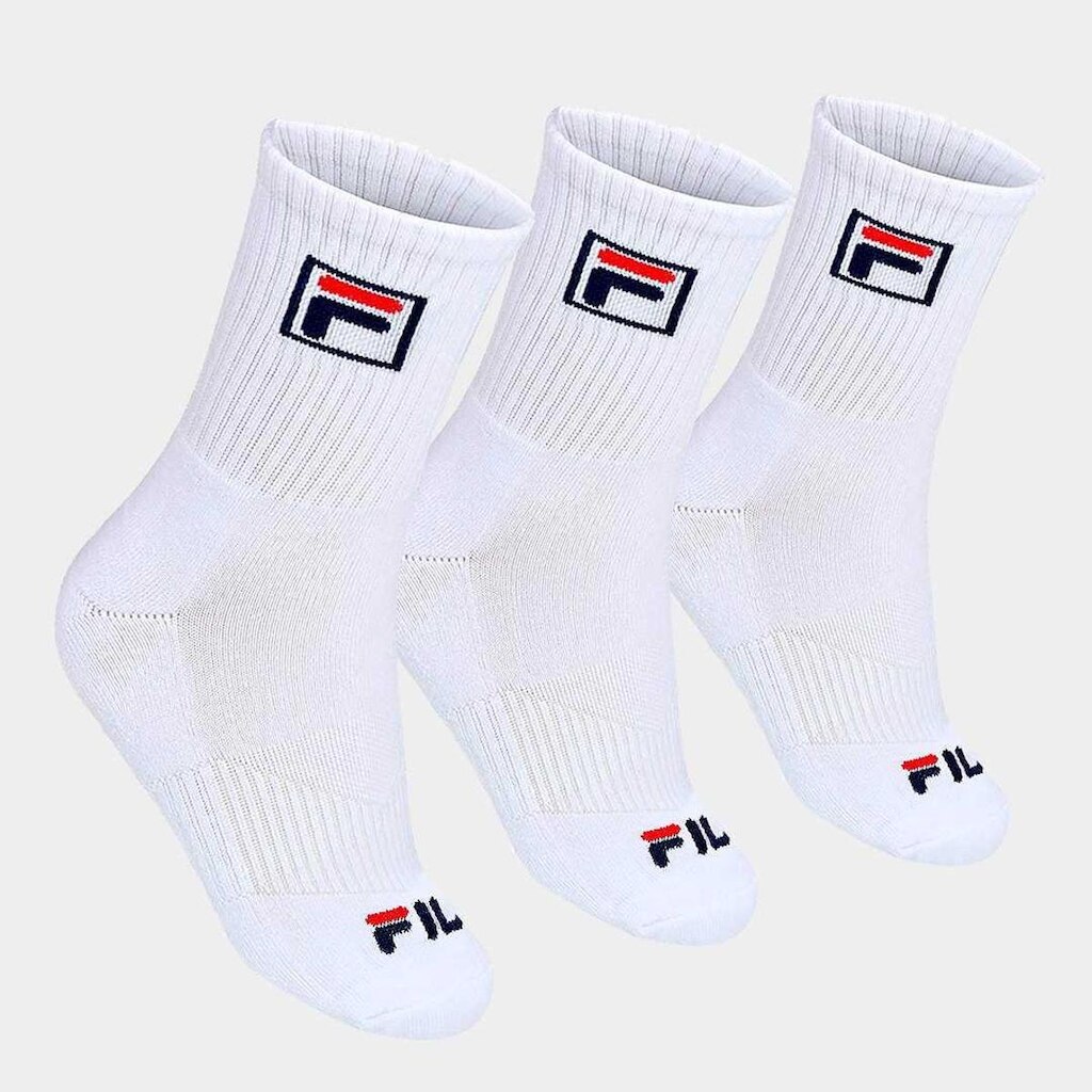 Meia Fila Cano Alto Kit 3 Pares Unissex LS330036