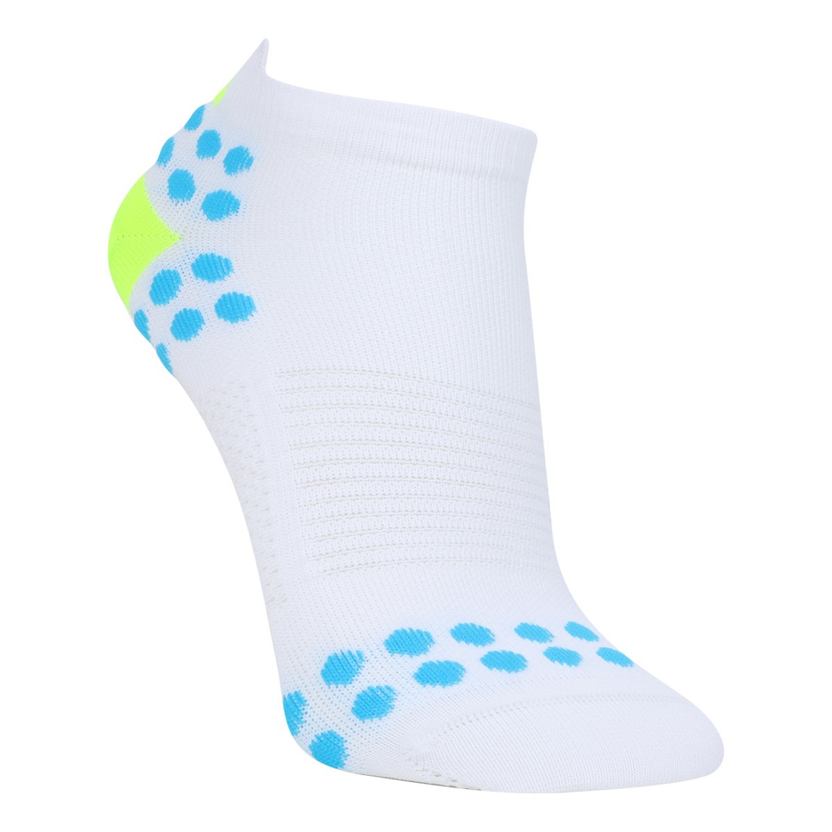 Meia Fila Cano Baixo Fly - Branco+Amarelo Menor preço em Meia Fila Cano Baixo Fly - Branco+Amarelo
