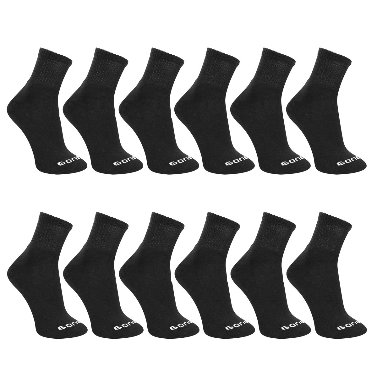 Meia Gonew Cano Médio Pacote C/12 Pares - Preto é ruim? Meia Gonew Cano Médio Pacote C/12 Pares - Preto é boa?