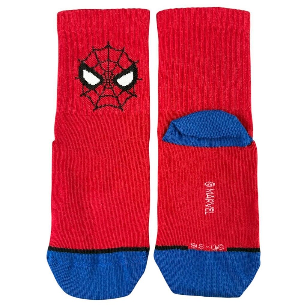 Meia Infantil Marvel Homem Aranha Cano Médio Lupo