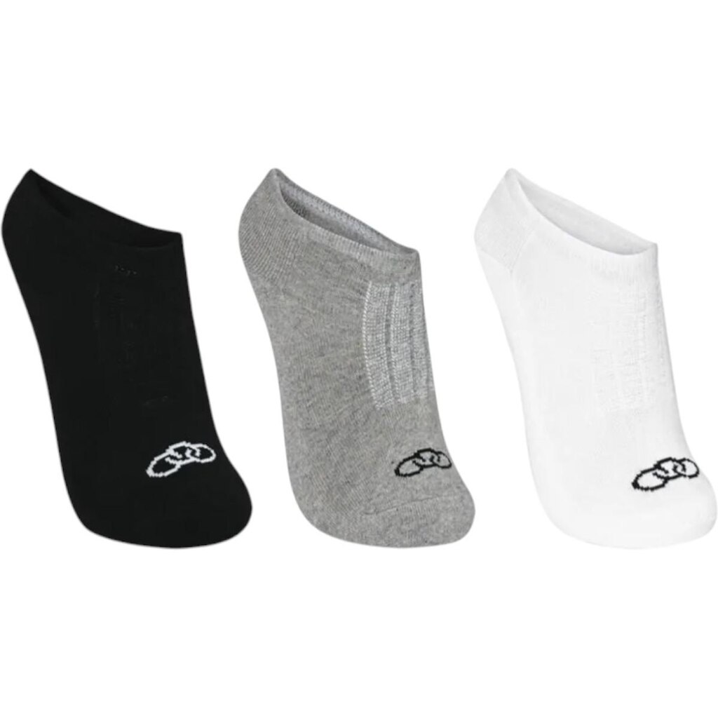 Meia Kit 3 Pares Esportiva Unissex Cano Baixo Invisivel Olympikus Basic Oiwsa26197